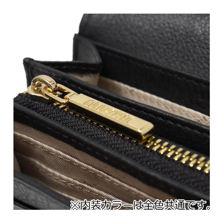 GOLD PFEIL（ゴールドファイル） 長財布 かぶせ 本革 クロコ型押し