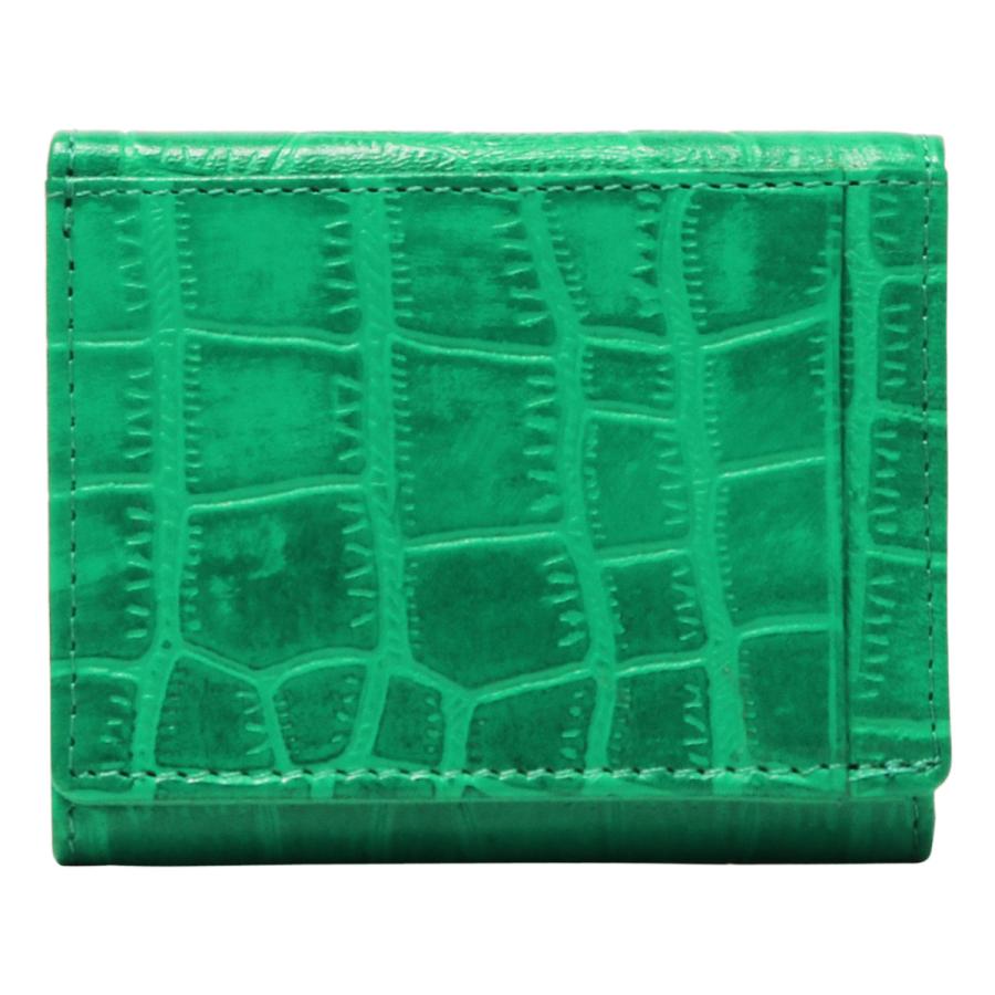 GOLD PFEIL（ゴールドファイル） 財布 三つ折り 本革 クロコ型押し