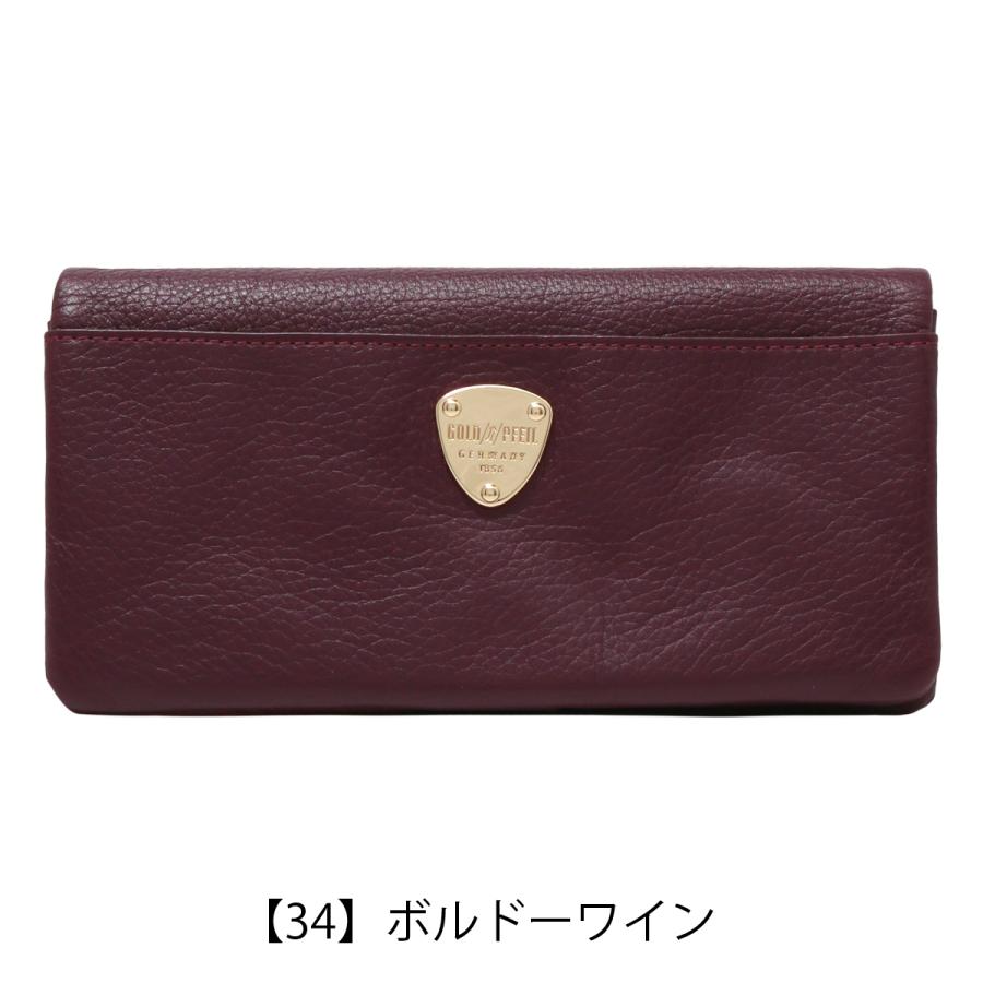 GOLD PFEIL（ゴールドファイル） 長財布 二つ折り 本革 二つ折り財布