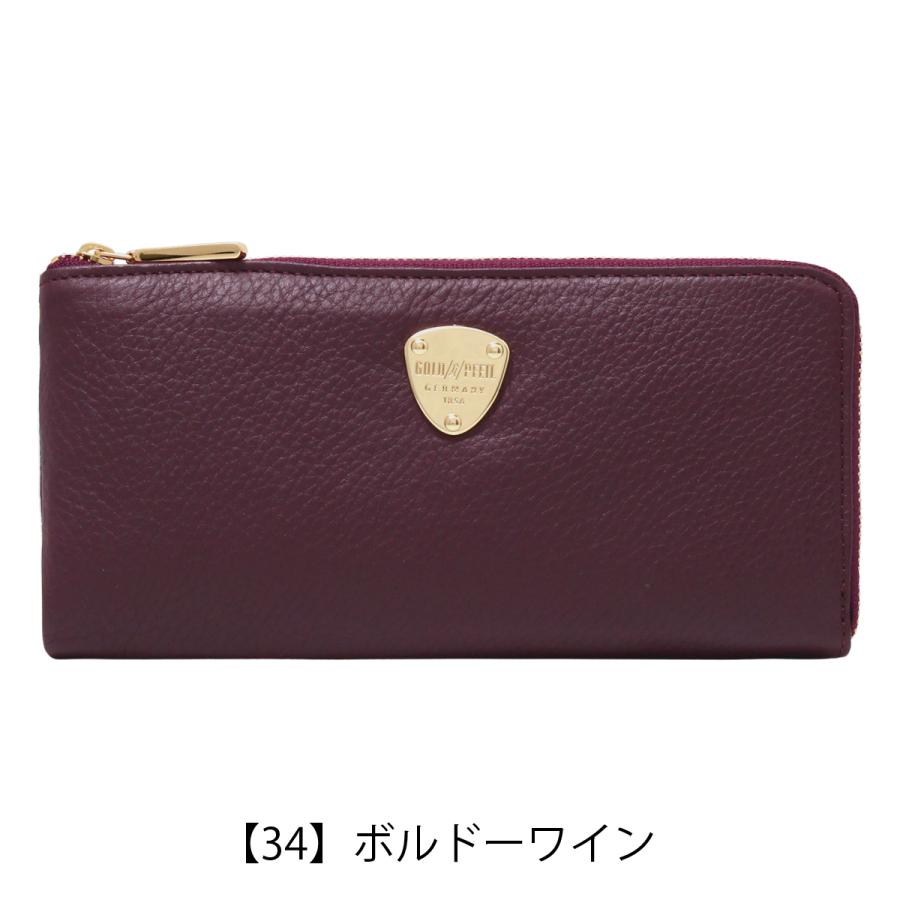 GOLD PFEIL（ゴールドファイル） 長財布 本革 L字ファスナー 薄型 薄い