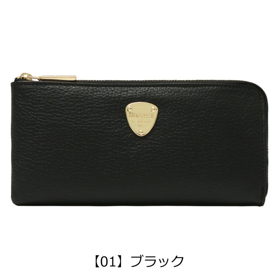 GOLD PFEIL（ゴールドファイル） 長財布 本革 L字ファスナー 薄型 薄い