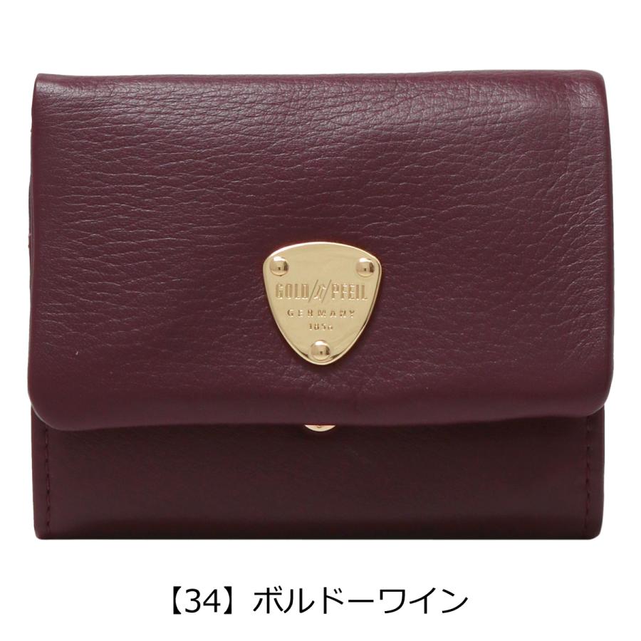 GOLD PFEIL（ゴールドファイル） 財布 二つ折り 本革 レディース