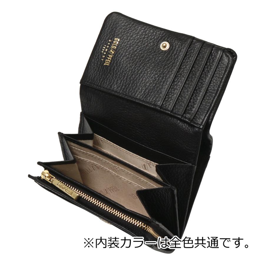 GOLD PFEIL（ゴールドファイル） 財布 二つ折り 本革 レディース