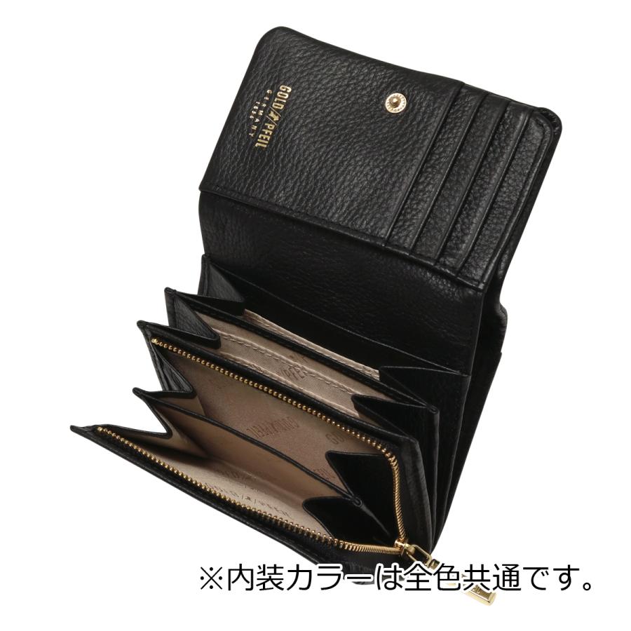GOLD PFEIL（ゴールドファイル） 財布 二つ折り 本革 レディース