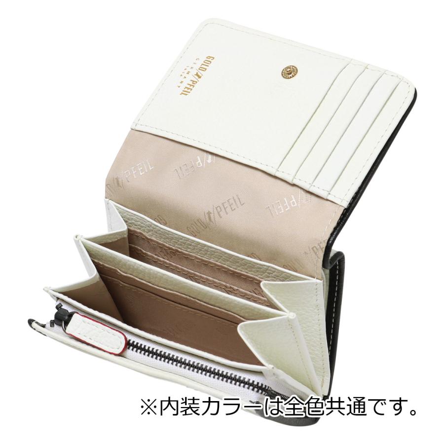 GOLD PFEIL（ゴールドファイル） 財布 二つ折り 本革 レディース