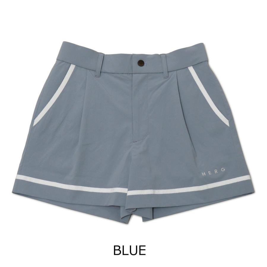 エルグワン ゴルフ ショートパンツ ゴルフパンツ レディース GW23PE55 HERG1 スポーツ UVカット 吸水速乾 WOMENS NYLON LINE SHORT PANTS_12
