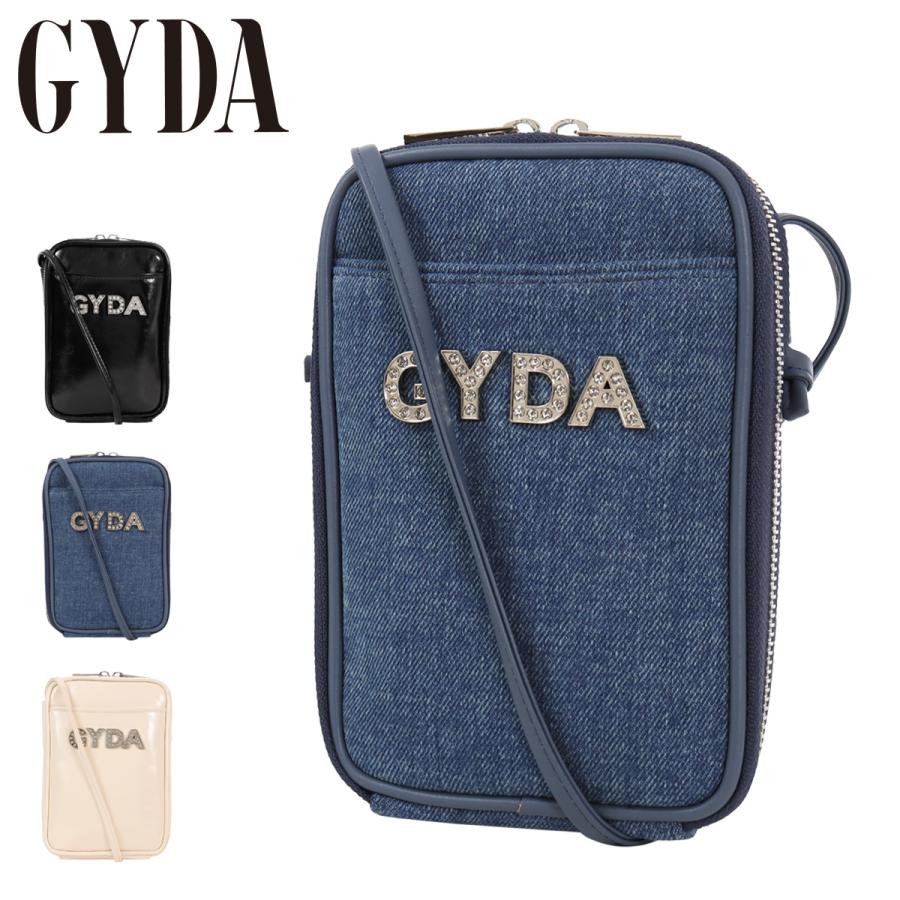 GYDA スマホショルダー ミニショルダー レディース ラインストーンロゴ