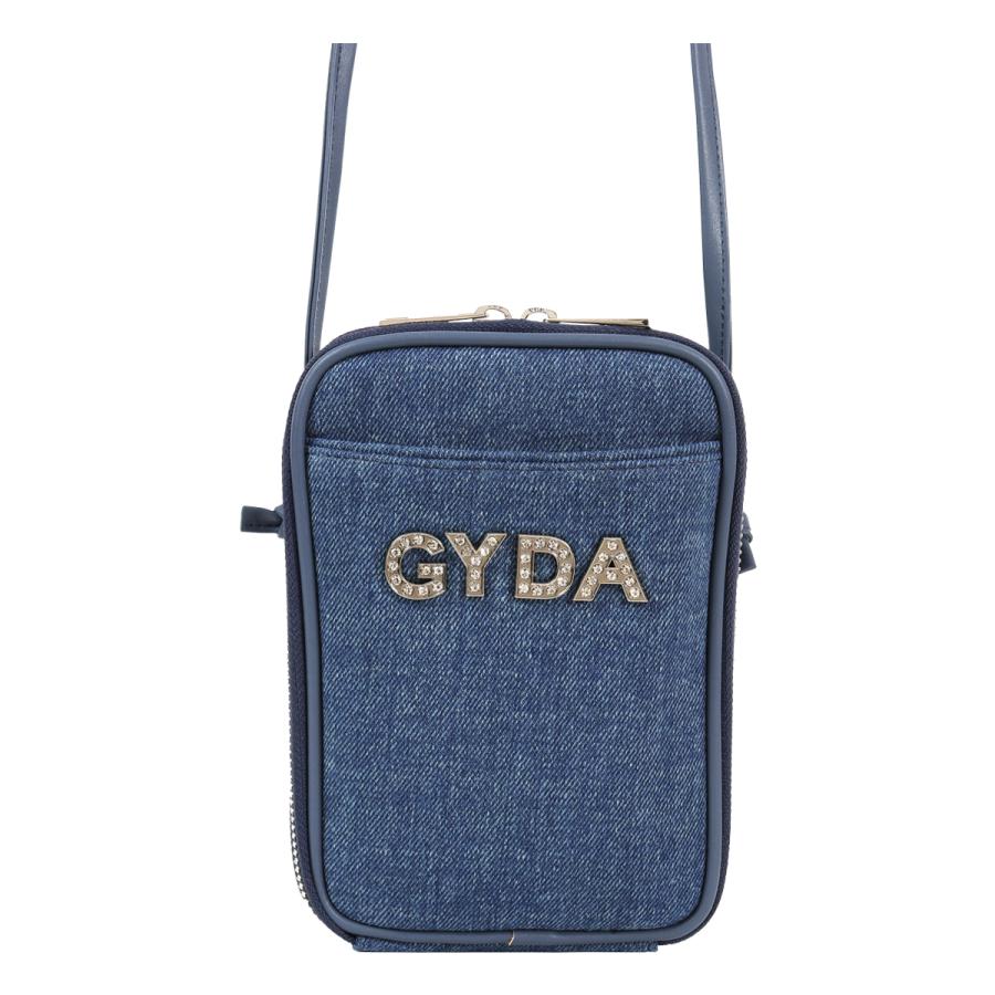 GYDA スマホショルダー ミニショルダー レディース ラインストーンロゴ