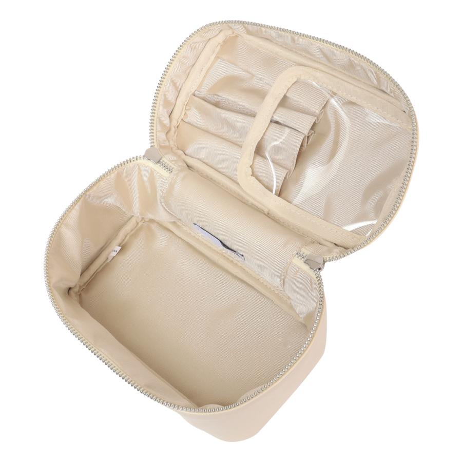 GYDA バニティポーチ 化粧ポーチ レディース ラインストーンロゴ GY