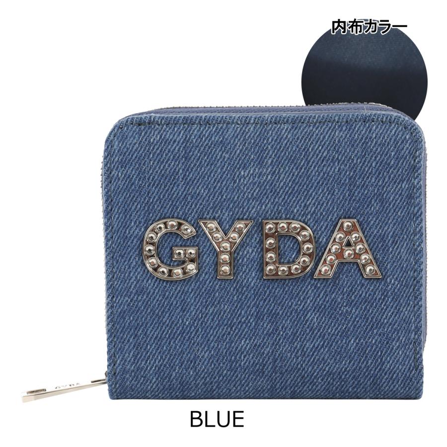 GYDA 二つ折り財布 レディース ラインストーンロゴ GY-W291 ジェイダ