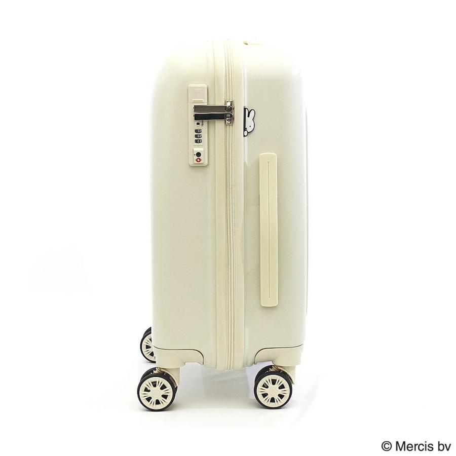 ミッフィーキャリーケース　30L ホワイト Siffler（シフレ） ハピタス ミッフィー スーツケース 機内持ち込み