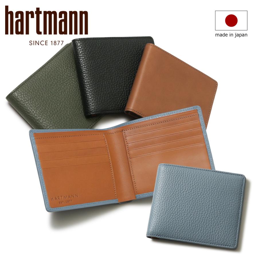 Hartmann ハートマン 財布 札入れ 二つ折り 極薄 薄い 本革 Hartmann ハートマン 財布 札入れ 二つ折り 極薄 薄い 本革