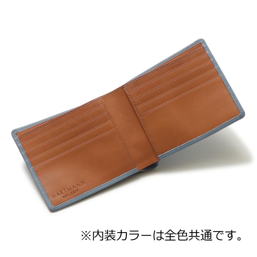 Hartmann ハートマン 財布 札入れ 二つ折り 極薄 薄い 本革 メンズ