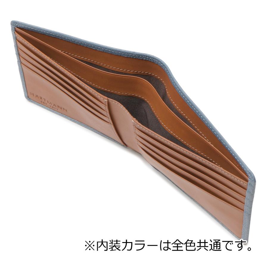Hartmann ハートマン 財布 札入れ 二つ折り 極薄 薄い 本革 メンズ