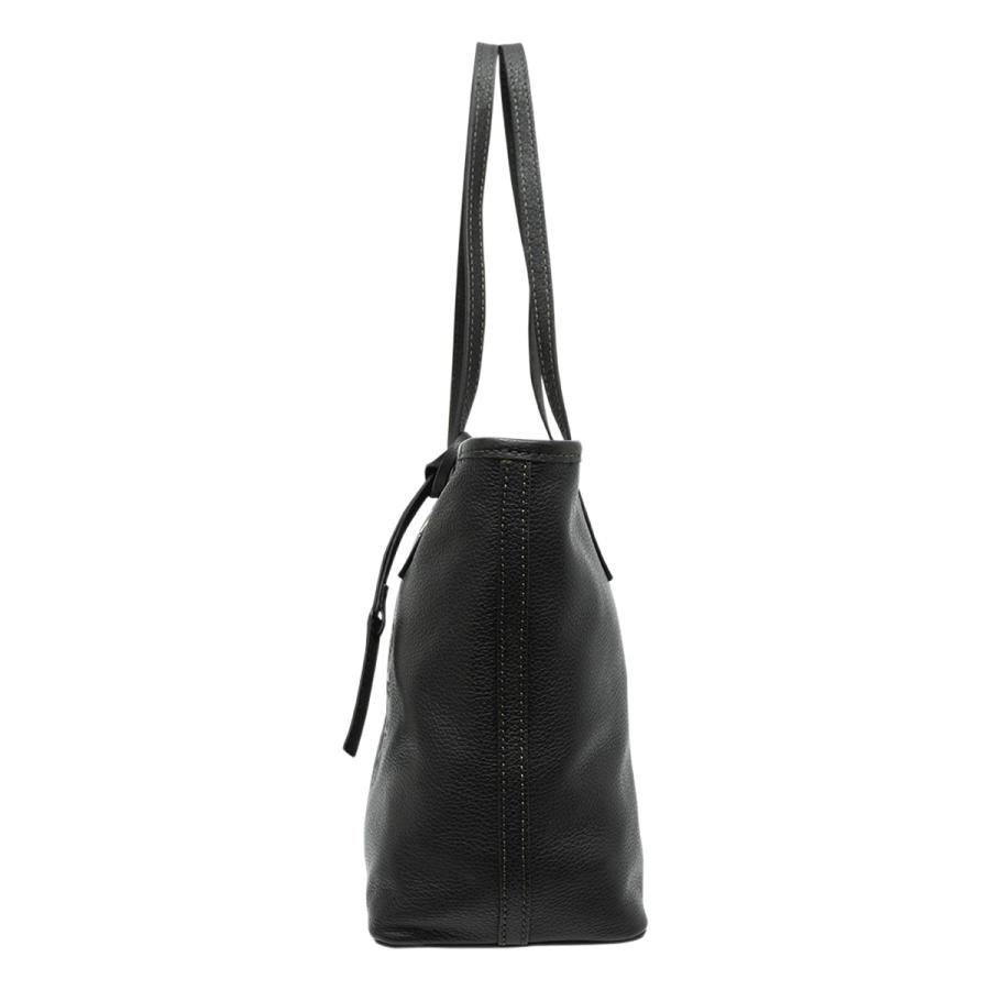 HOUSE OF FLORENCE 黒 本革手提げバッグ