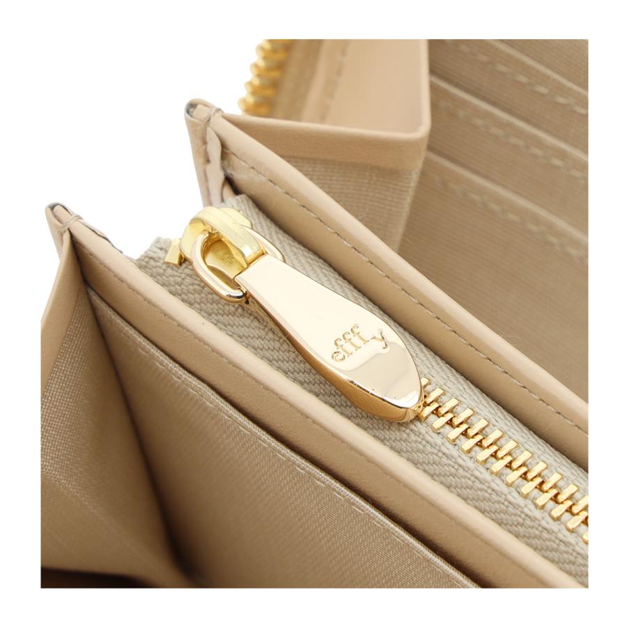 efffy（エフィー） 長財布 ラウンドファスナー 本革 日本製 レディース