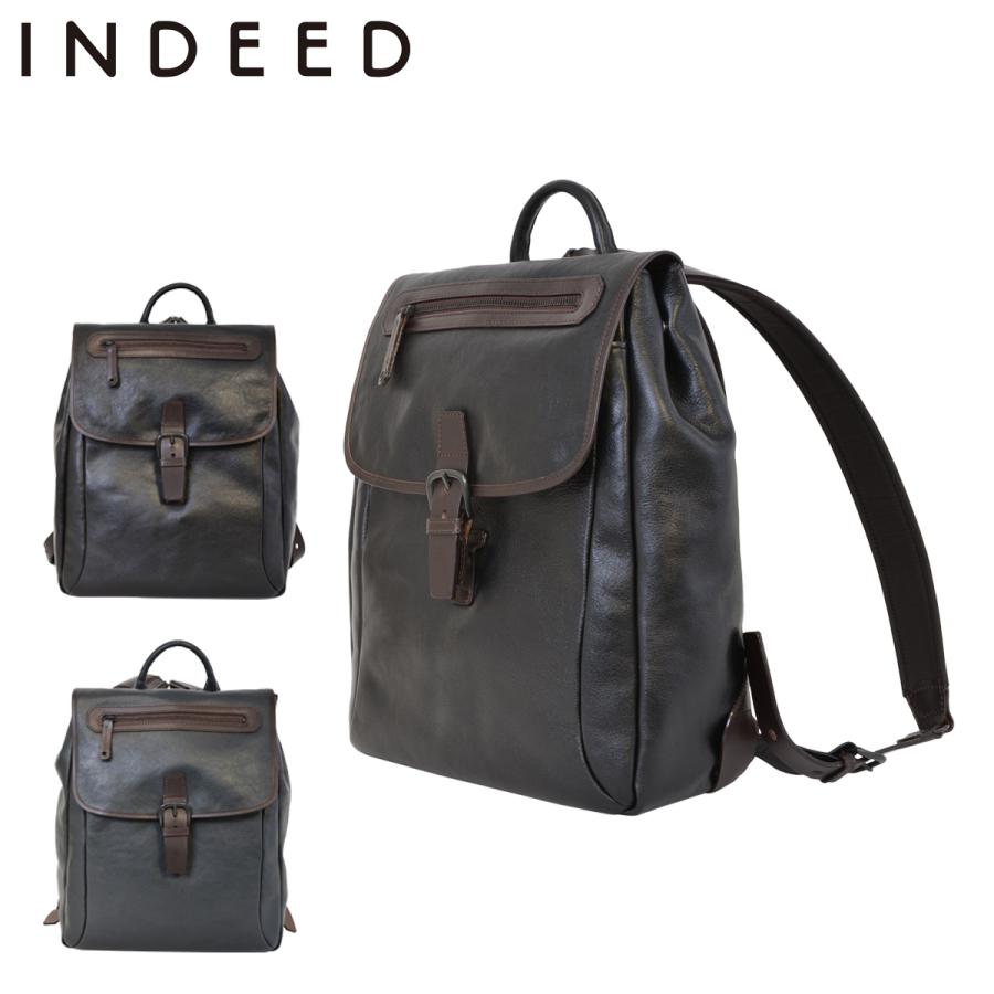 【希少】INDEED インディード レザーリュック 本革 シボ革 日本製ビジネス 希少】INDEED インディード レザーリュック 本革 シボ革 日本製