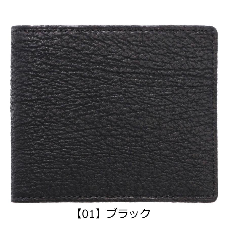 IS/IT（イズイット） 二つ折り財布 ミニ財布 サメ革 鮫革 本革 ブルー