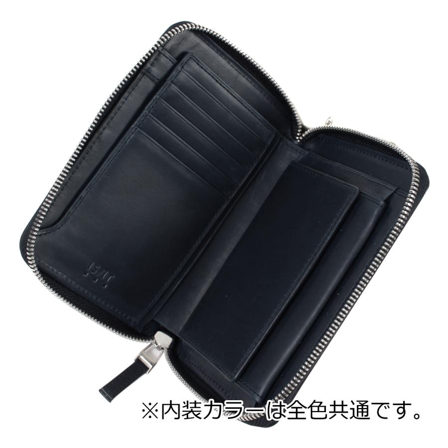 イズイット 財布 ラウンドファスナー 本革 エイ革 ガルーシャ isit-942603 IS/IT ISIT | 二つ折り財布 セミ財布の画像
