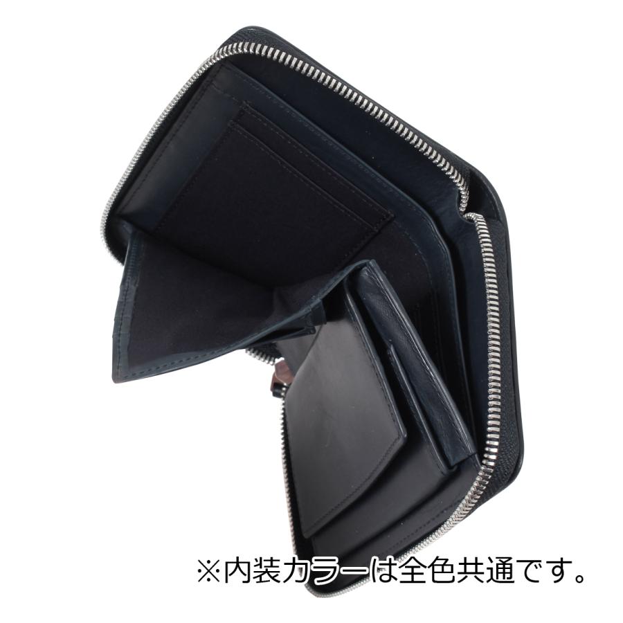 イズイット 財布 ラウンドファスナー 本革 エイ革 ガルーシャ isit-942603 IS/IT ISIT | 二つ折り財布 セミ財布の画像