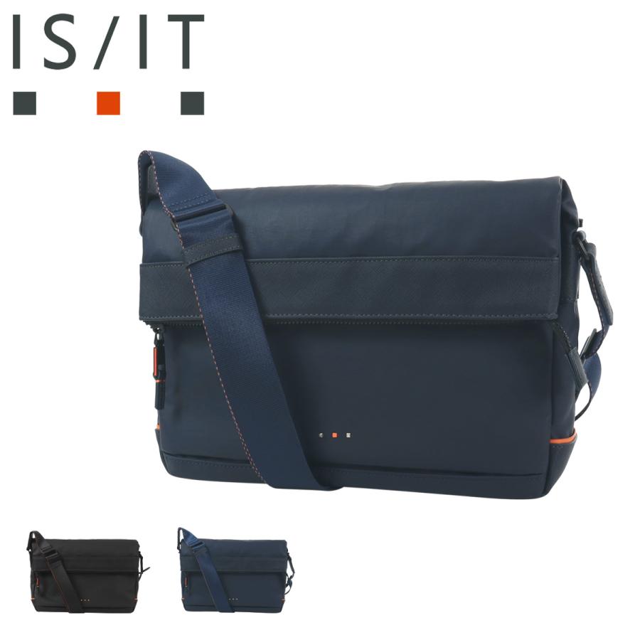 【レビュー投稿で+5％還元】イズイット ショルダーバッグ バッグ 鞄 横型 ショルダー 斜め掛け 肩掛け メンズ 965111 グリンザ ISIT IS/IT カジュアル 防水 軽量 ナイロンコーティング IS/IT（イズイット） ショルダーバッグ バッグ 鞄 横型 ショルダー