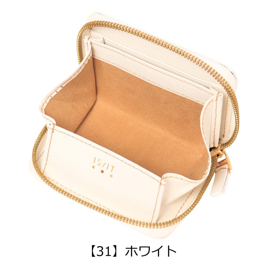 IS/IT（イズイット） 小銭入れ コインケース ラウンドファスナー