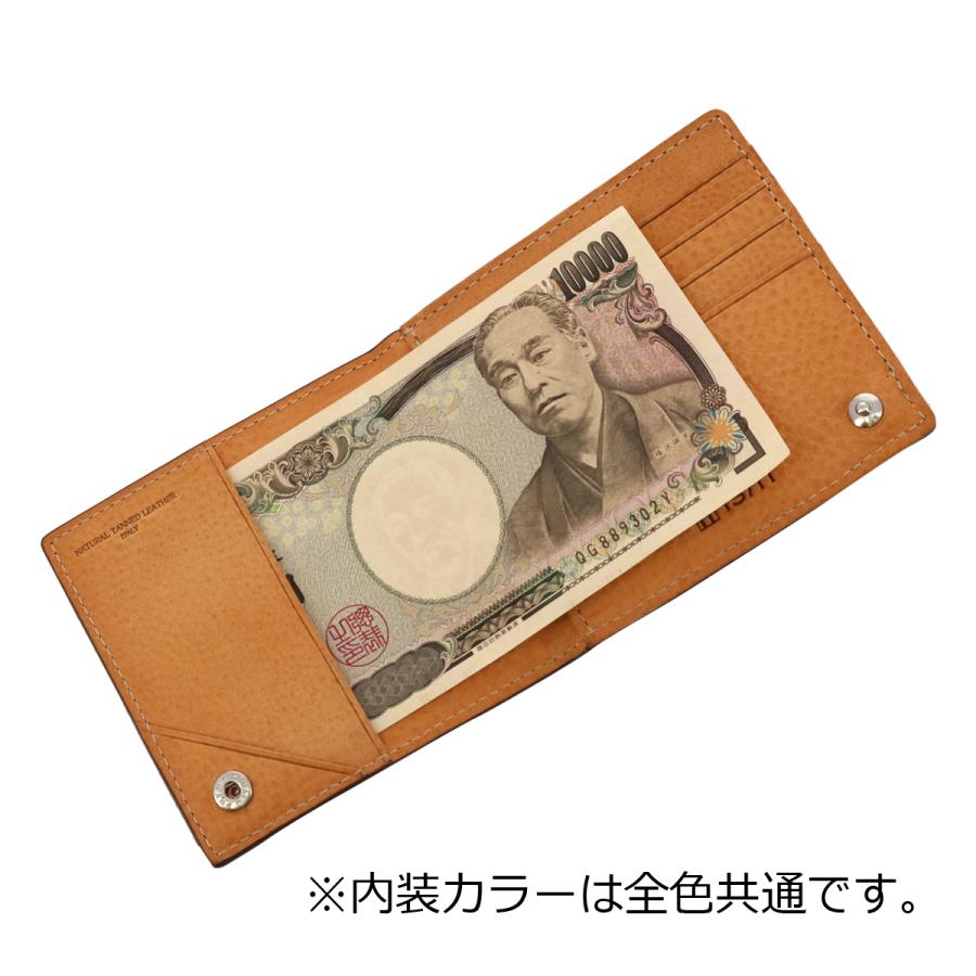 IS/IT（イズイット） 財布 二つ折り 牛革 ミニ財布 札バサミ メンズ