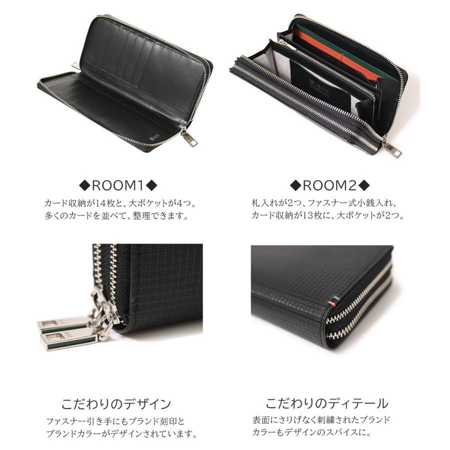 IS/IT（イズイット） 長財布 ラウンドファスナー ダブルファスナー 大