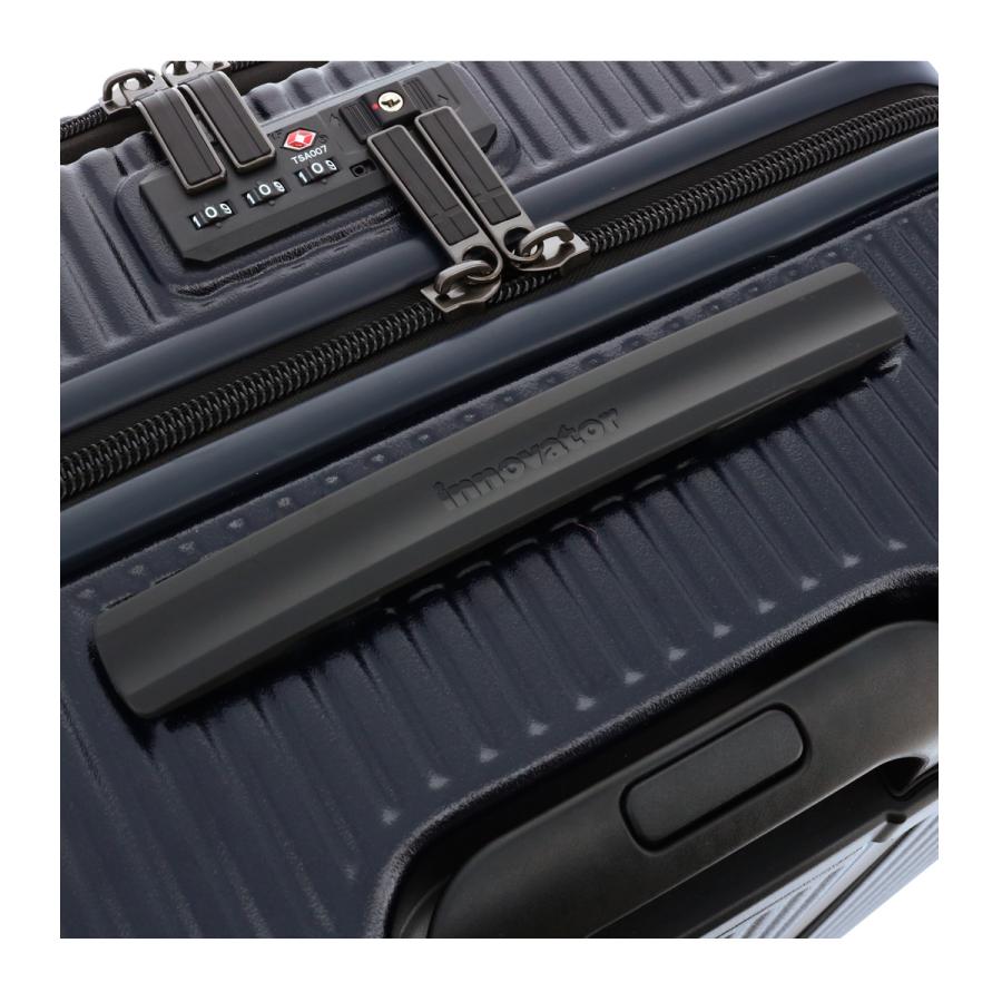 イノベーター スーツケース 2年保証 INV60 innovator EXTREME 62L Mサイズ 軽量 ジッパー キャリーケース フロントオープン キャリーバッグの画像