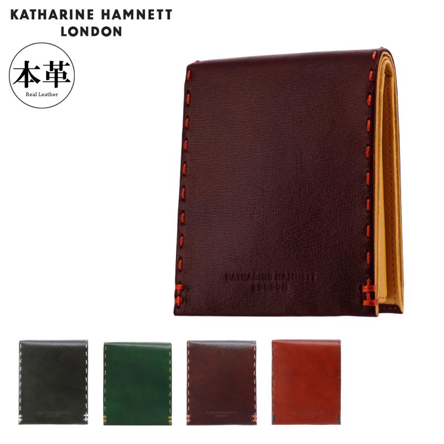 最新の激安 キャサリンハムネット 二つ折り財布 ミニ財布 メンズ カラーテーラードii 490 Katharine Hamnett 牛革 レザー 送料無料 Www Mccei Org