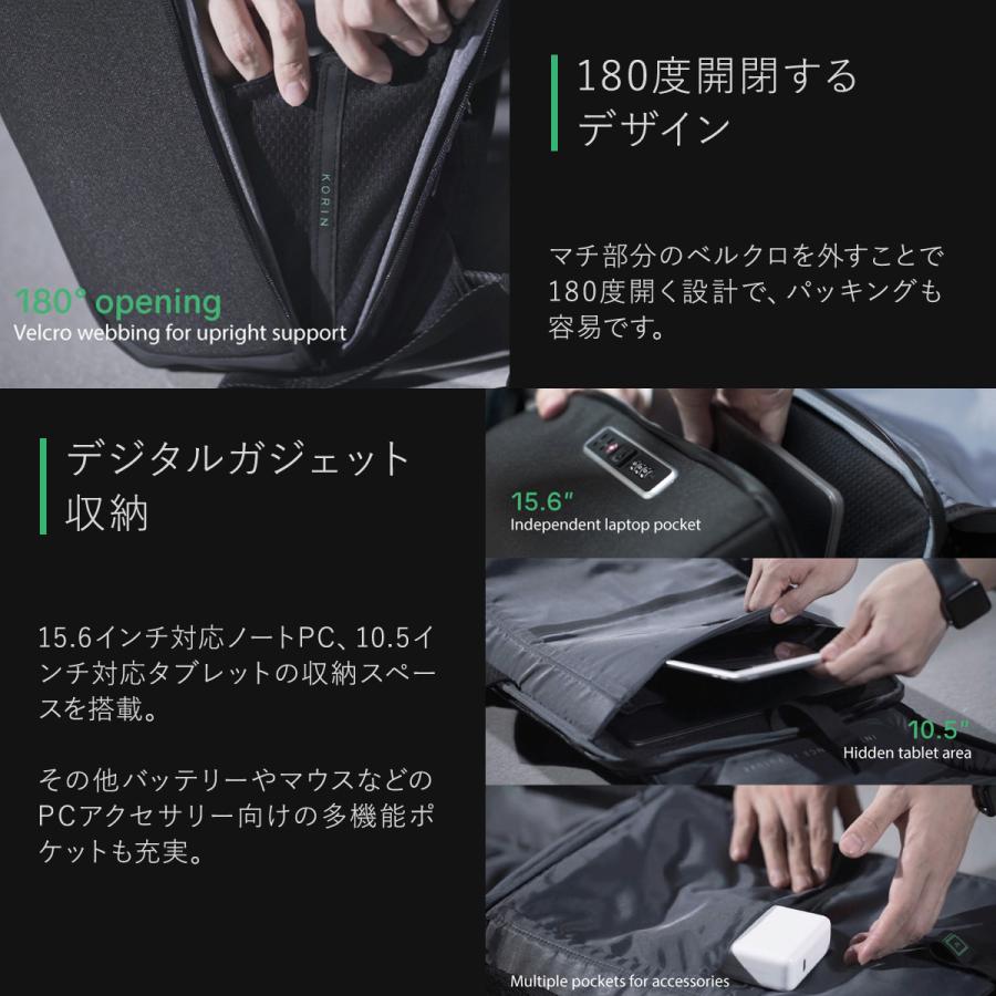 コリンデザイン リュック クリックパック X CP-X KorinDesign ClickPackX リュックサック バックパック ビジネスバッグ ビジネスリュックの画像