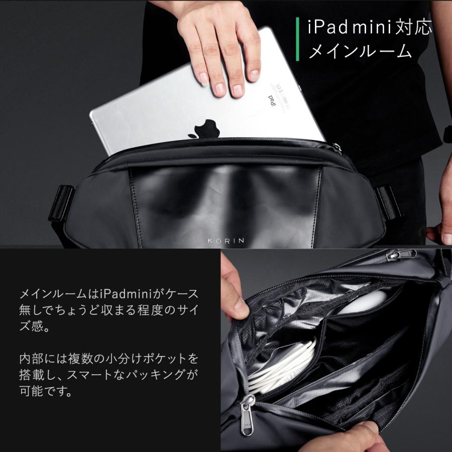 コリンデザイン ボディバッグ メンズ レディース フリップスリング