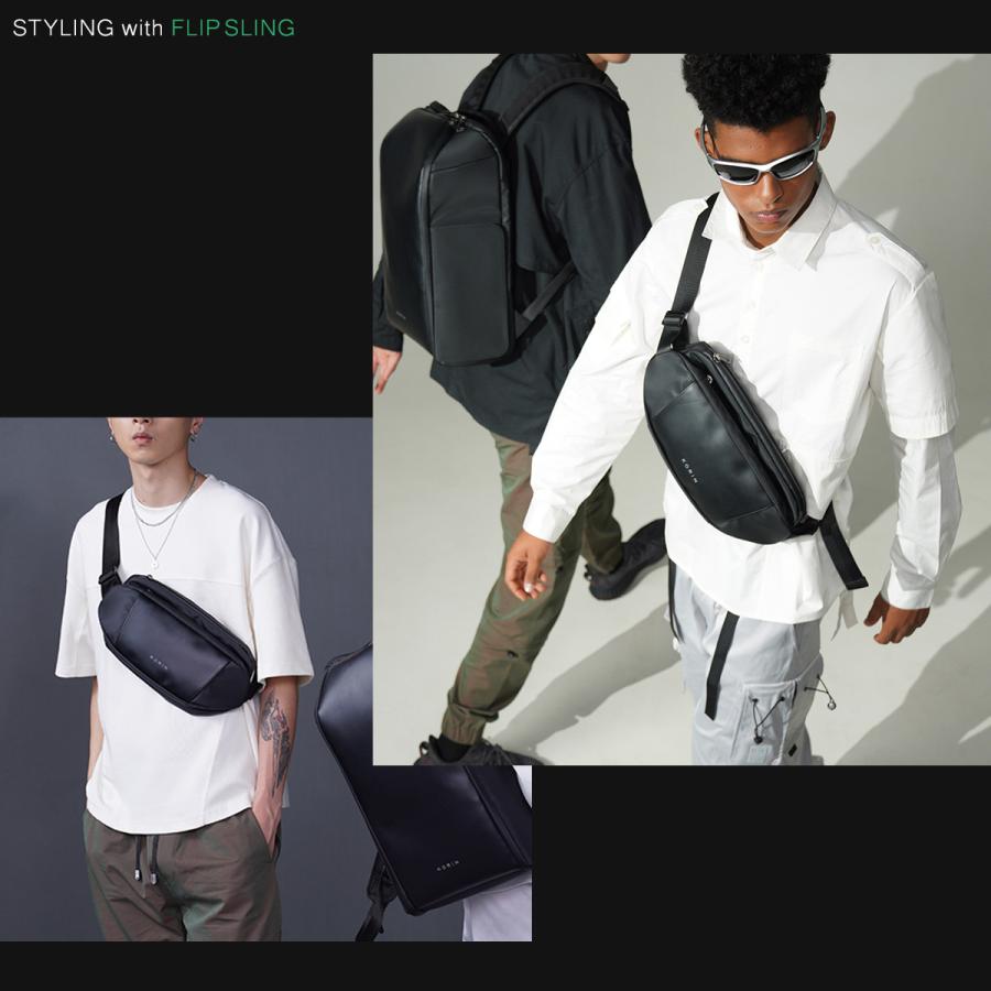 コリンデザイン ボディバッグ メンズ レディース フリップスリング