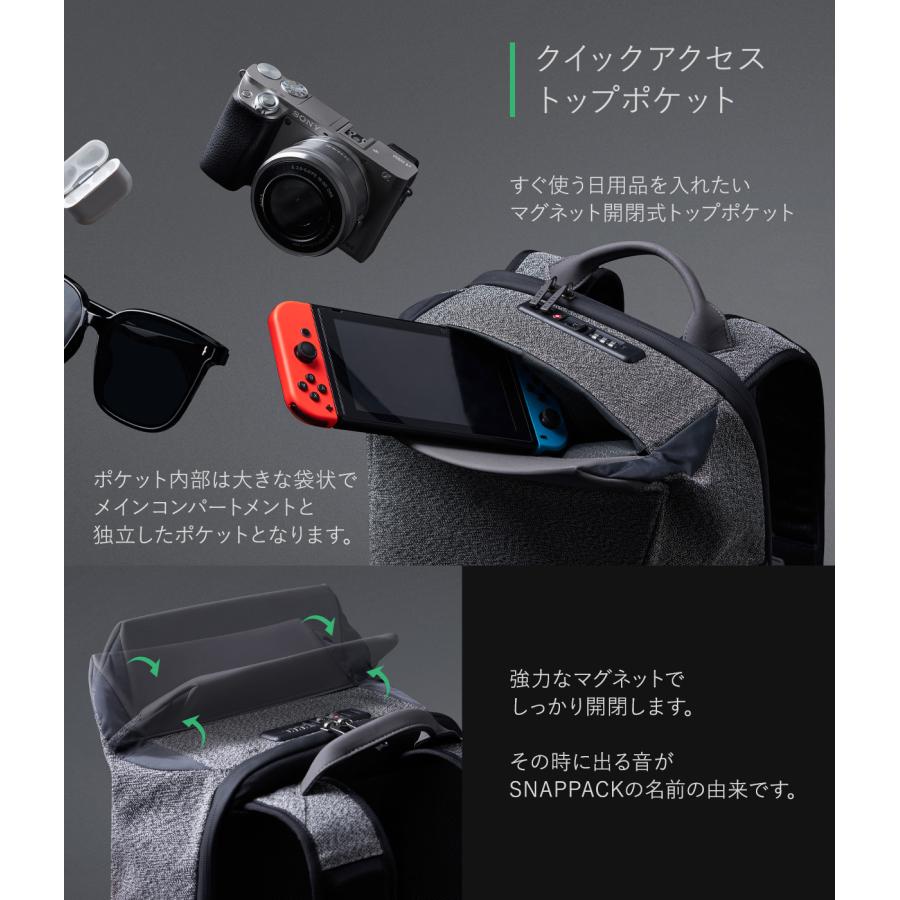 コリンデザイン リュック スナップパック メンズ レディース KorinDesign SNAPPACK リュックサック バックパック ビジネスバッグ ビジネスリュック 1年保証の画像