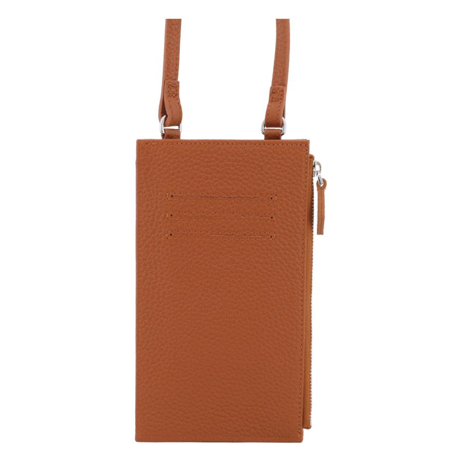ラ・クローゼット スマホポーチ スマホショルダー 本革 レディース