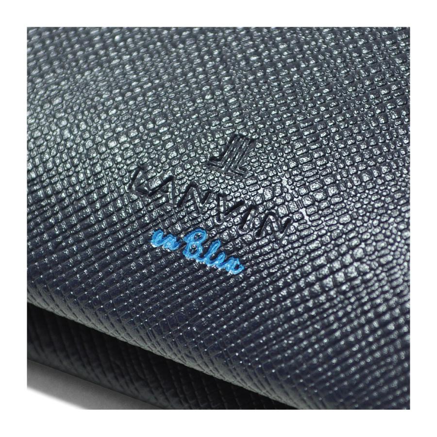 LANVIN en Bleu ランバンオンブルー 名刺入れ 大容量 メンズ 345159