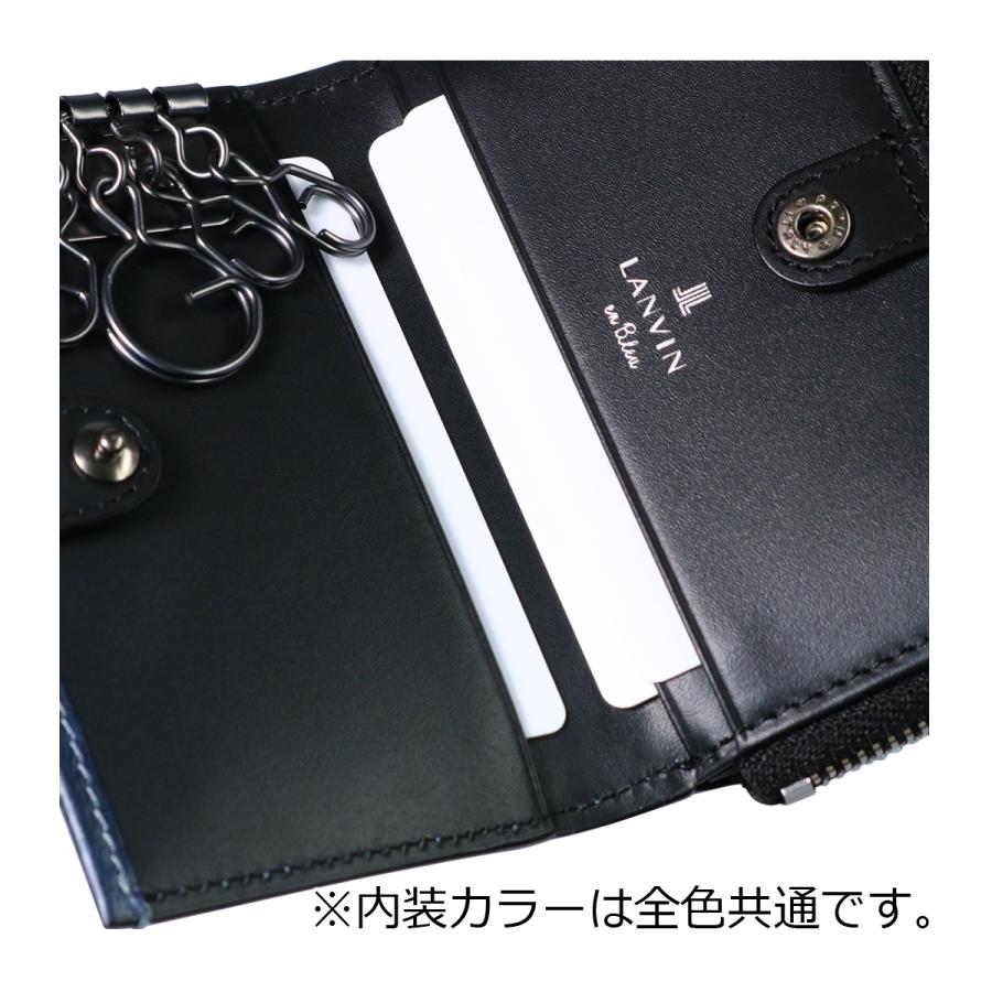 LANVIN en Bleu キーケース　ケース　カードケース　本革　黒 LANVIN en Bleu ランバンオンブルー キーケース 鍵入れ 小銭入れ