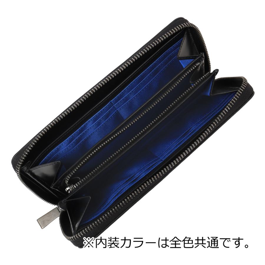 新品 LANVIN en Bleu 牛革 ラウンドファスナー 長財布 Ⓗ LANVIN en Bleu ランバンオンブルー ラウンドファスナー長財布 財布 長