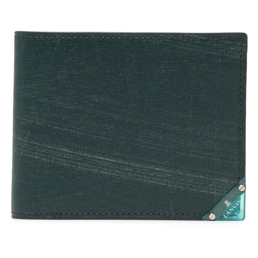 LANVIN en Bleu ランバンオンブルー 財布 二つ折り 本革 メンズ 513622