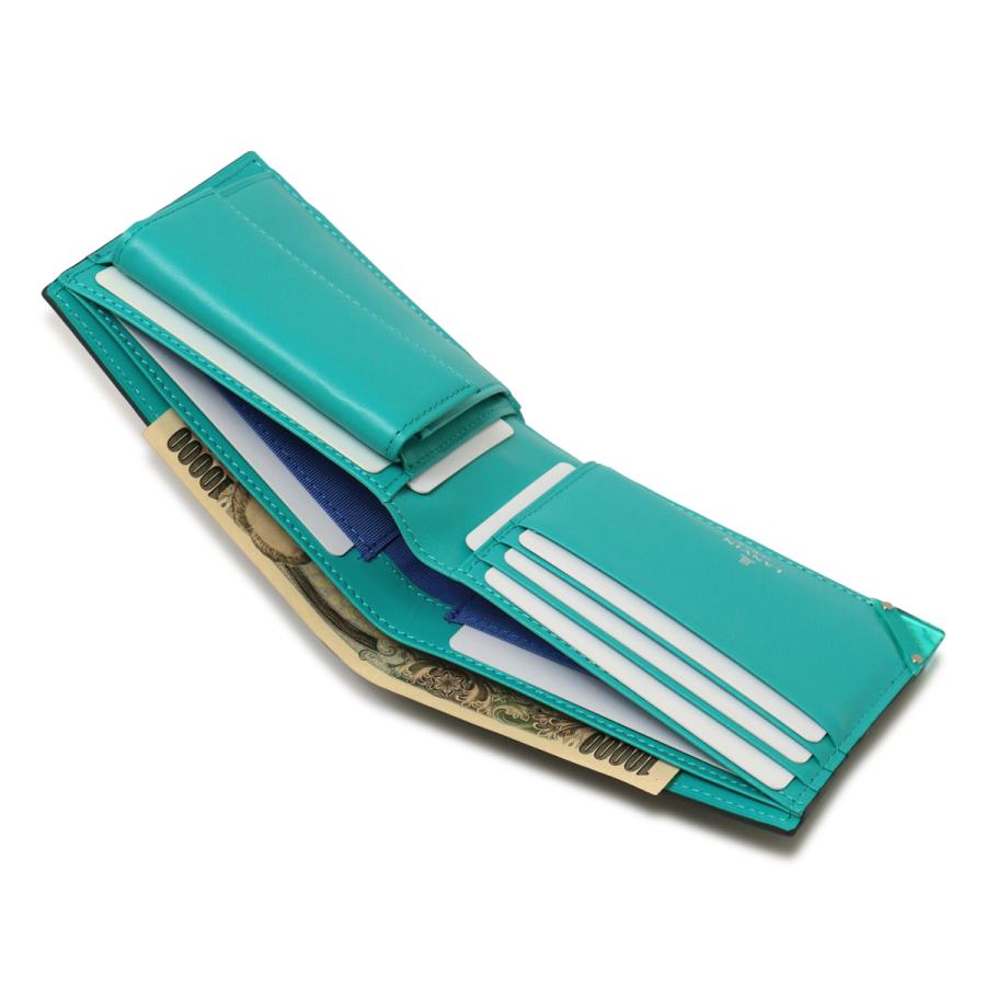 LANVIN en Bleu ランバンオンブルー 財布 二つ折り 本革 メンズ 513622