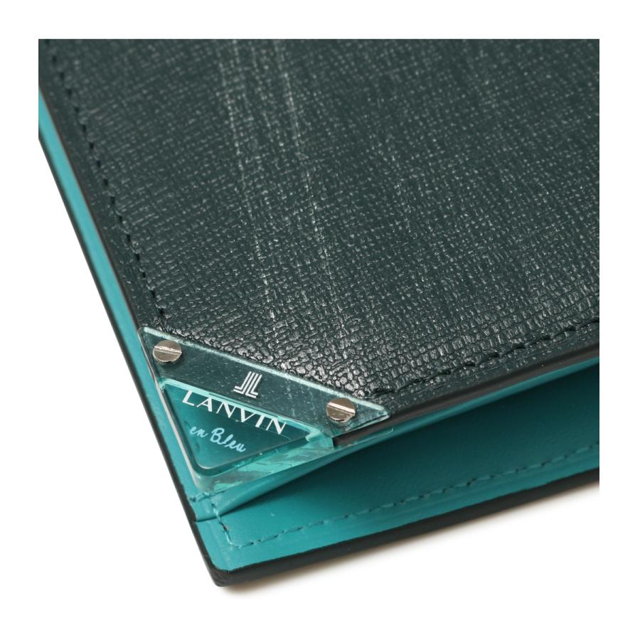 LANVIN en Bleu ランバンオンブルー 財布 二つ折り 本革 513622 アクア