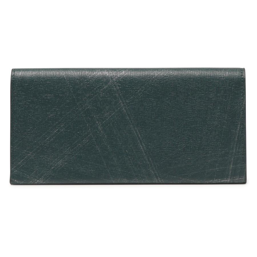 LANVIN en Bleu ランバンオンブルー 長財布 本革 かぶせ 薄型 薄い