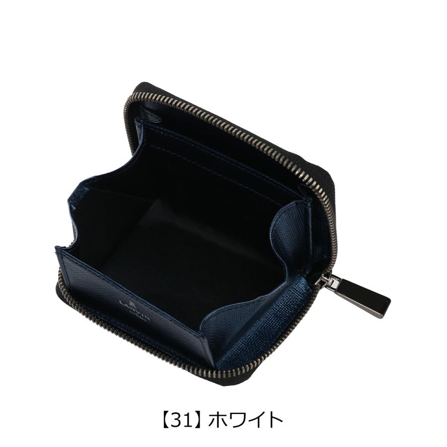 【新品】LANVIN en Bleu　ケース　黒　牛革　13,200円 LANVIN en Bleu ランバンオンブルー 小銭入れ ラウンドファスナー