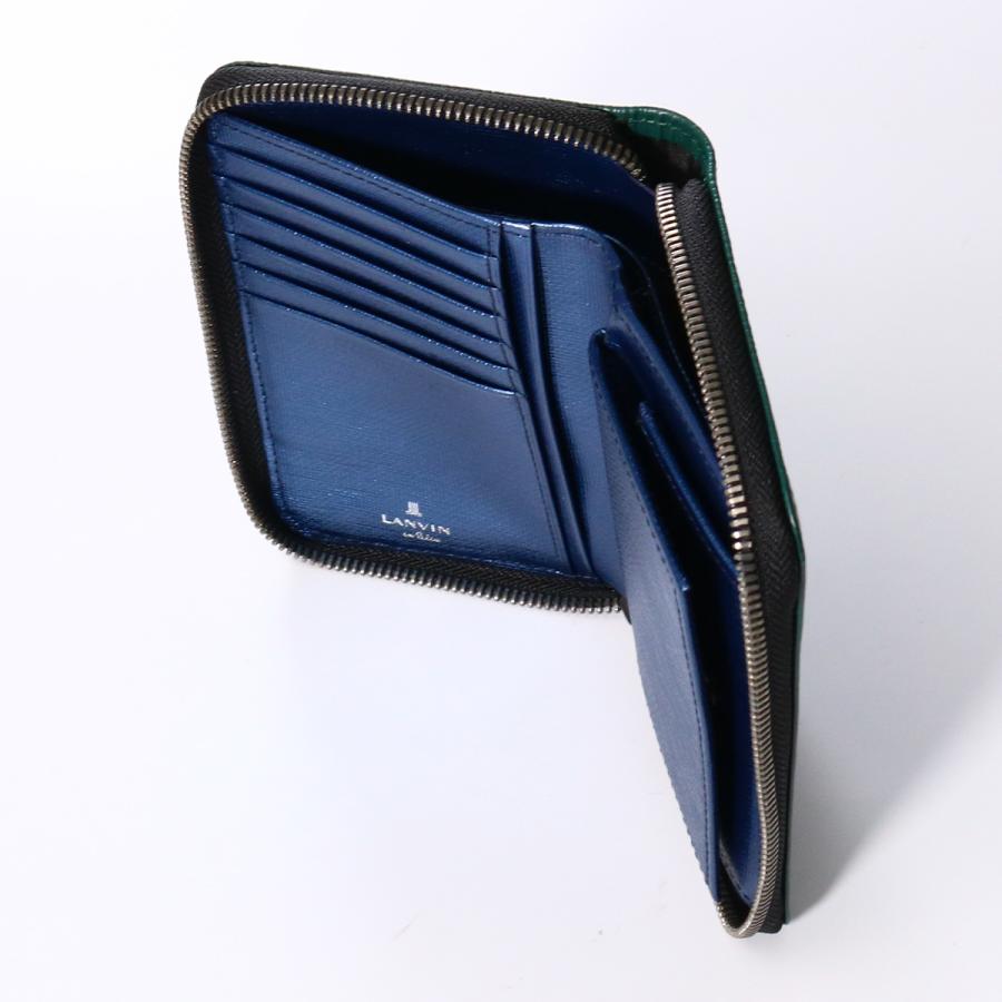 LANVIN en Bleu ランバンオンブルー 二つ折り財布 ミドルウォレット