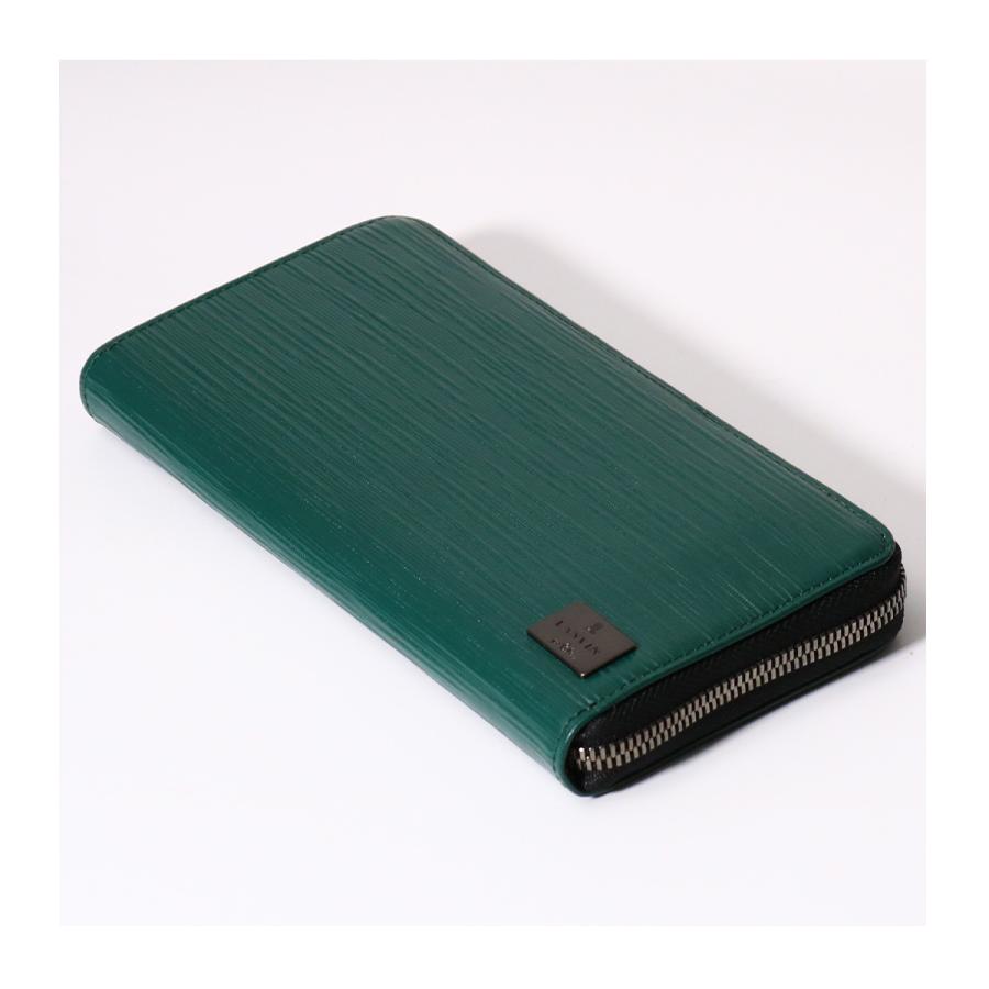 LANVIN en Bleu ランバンオンブルー 長財布 ラウンドファスナー メンズ