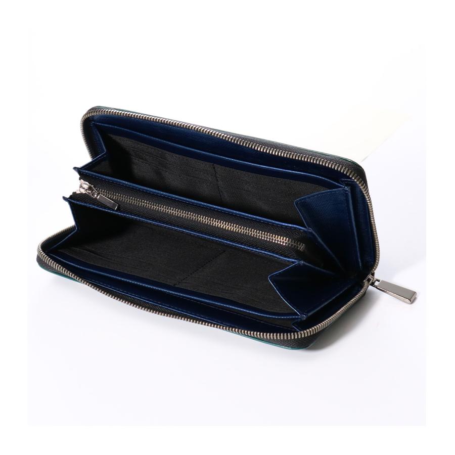 LANVIN en Bleu ランバンオンブルー 長財布 ラウンドファスナー メンズ