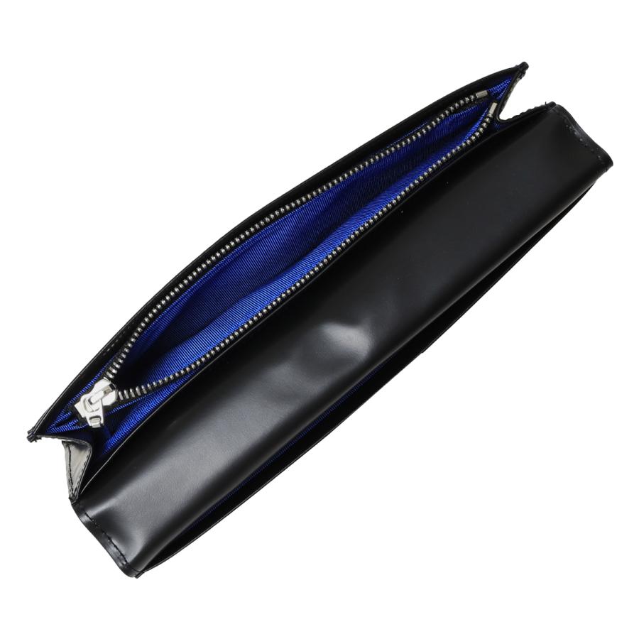 LANVIN en Bleu ランバンオンブルー 長財布 本革 かぶせ メンズ 521625