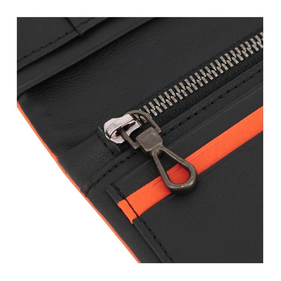 LANVIN en Bleu ランバンオンブルー 長財布 かぶせ 本革 メンズ 536605