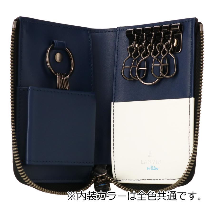 LANVIN en Bleu ランバンオンブルー キーケース 本革 撥水 メンズ