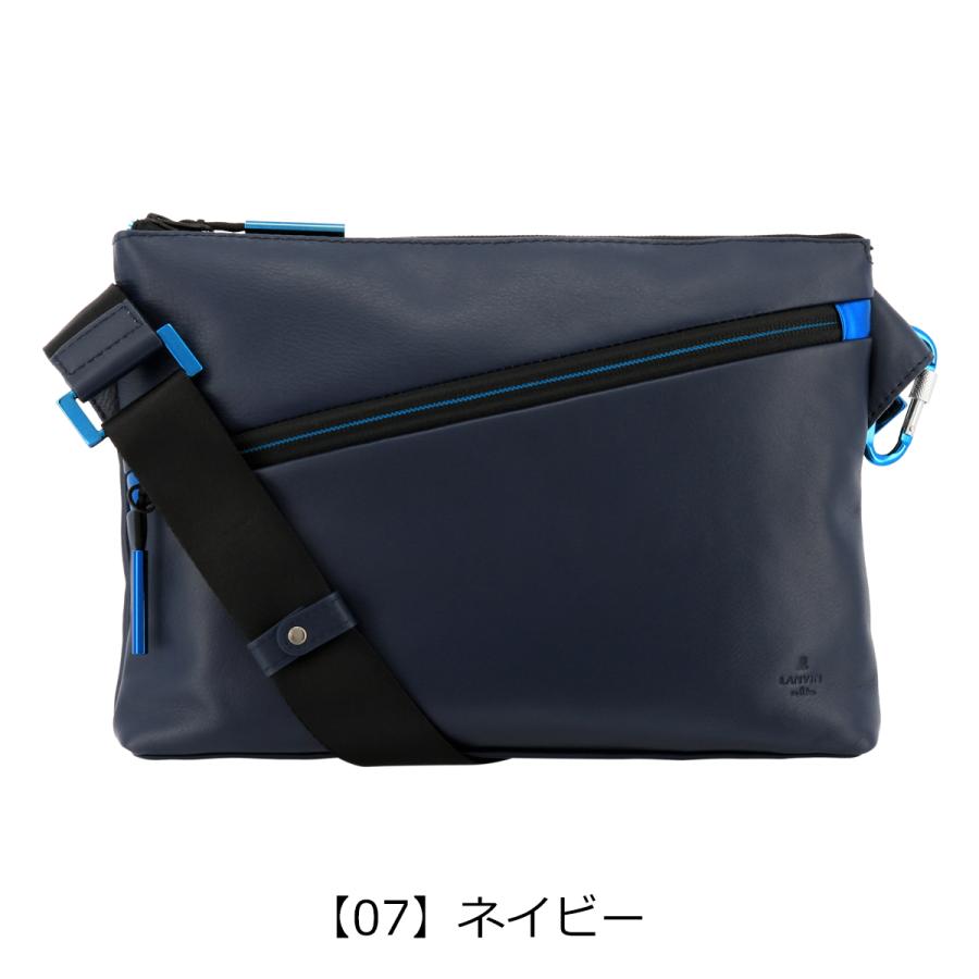 ランバンオンブルー ショルダーバッグ アルマイト メンズ554102 LANVIN en Bleu 斜めがけ サコッシュ 本革 牛革 レザー｜sacsbar｜12